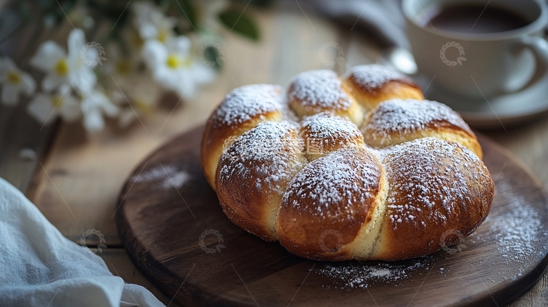 高清大图下载【趣麦麦图】精美的霜糖面包3