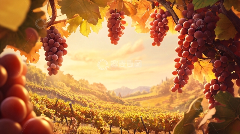 高清大图下载【趣麦麦图】葡萄场景图7