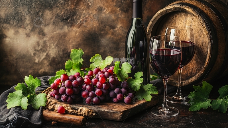 高清大图下载【趣麦麦图】红酒场景图