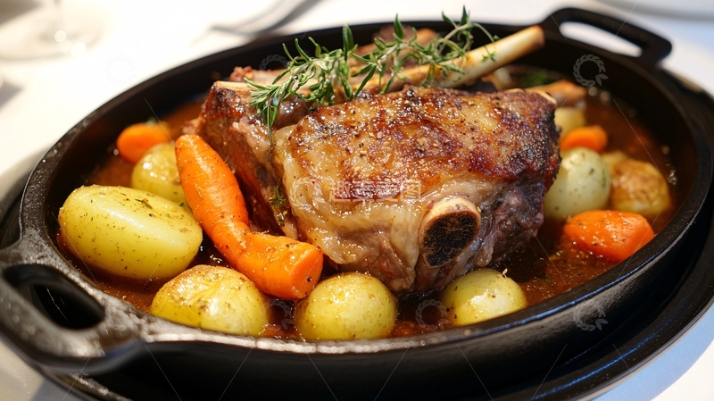 高清大图下载【趣麦麦图】法式小羊腿