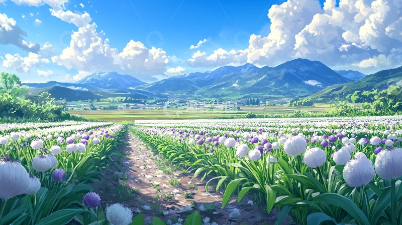 高清大图下载【趣麦麦图】唯美花田场景2