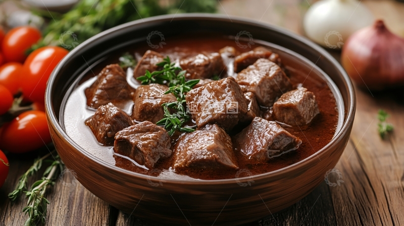 高清大图下载【趣麦麦图】家法煨牛腩