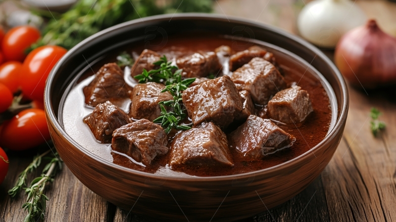 高清大图下载【趣麦麦图】家法煨牛腩
