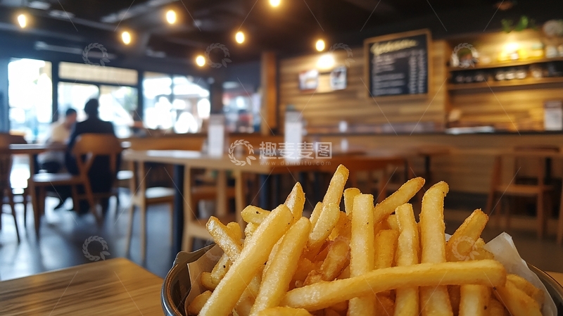 高清大图下载【趣麦麦图】香脆金黄薯条