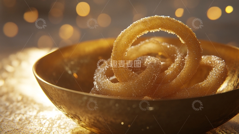 高清大图下载【趣麦麦图】洋葱圈金黄酥脆