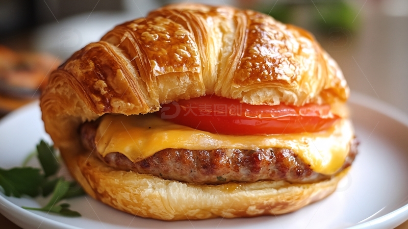 高清大图下载【趣麦麦图】汉堡包早餐美食