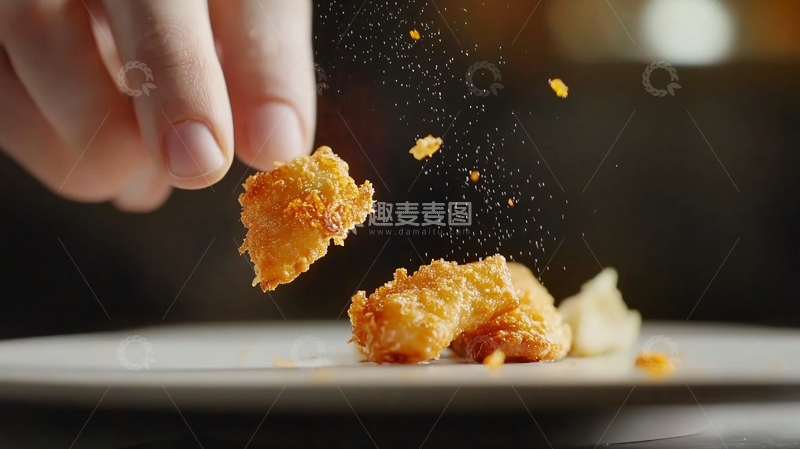 高清大图下载【趣麦麦图】啖啖肉鸡米花