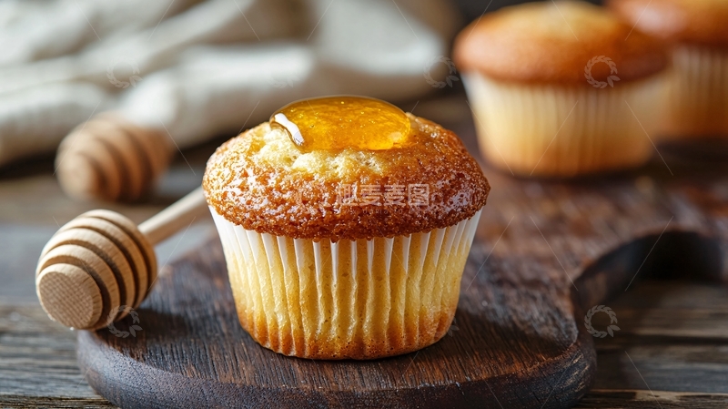 高清大图下载【趣麦麦图】网红食品蜂蜜小蛋糕2