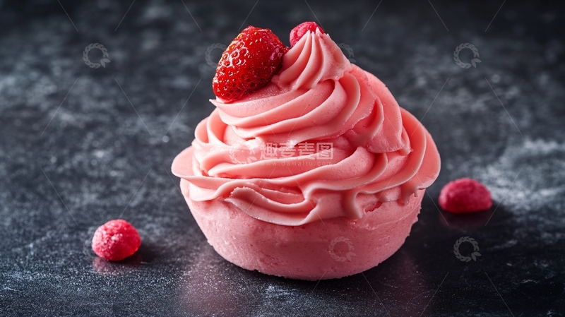 高清大图下载【趣麦麦图】树莓慕斯