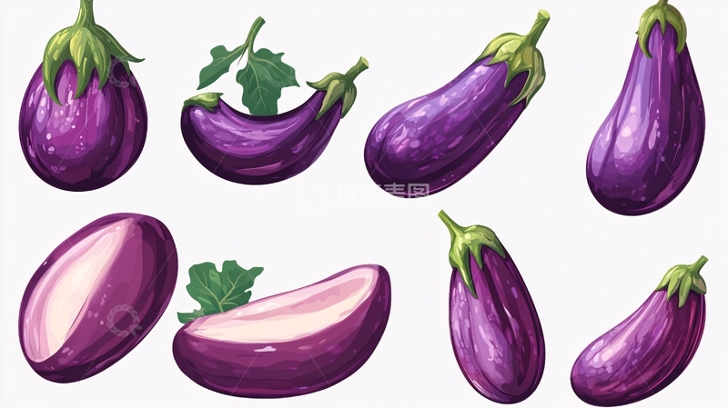 高清大图下载【趣麦麦图】紫色瓜果蔬菜植物9