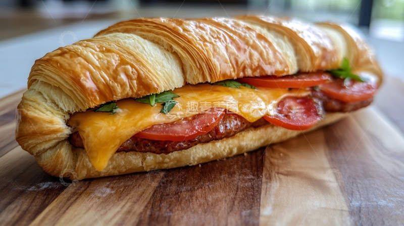 高清大图下载【趣麦麦图】牛角包早晨