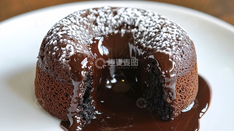高清大图下载【趣麦麦图】巧克力熔岩