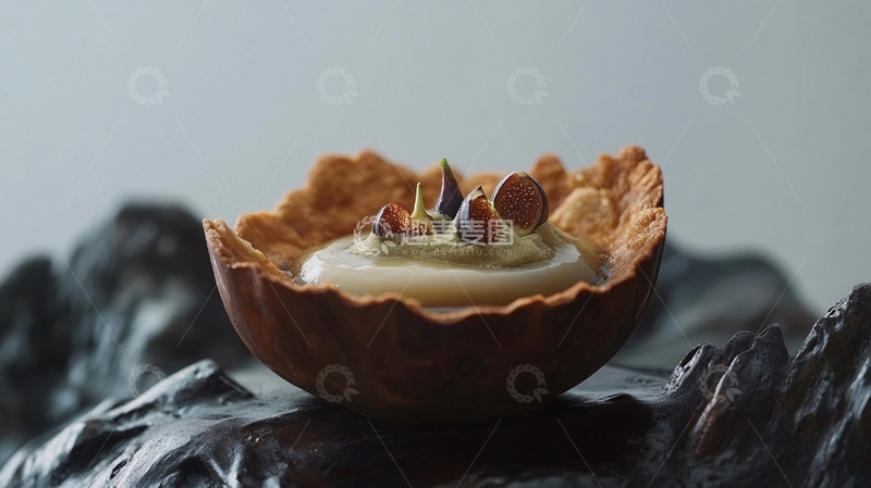 高清大图下载【趣麦麦图】瑶柱蒸蛋