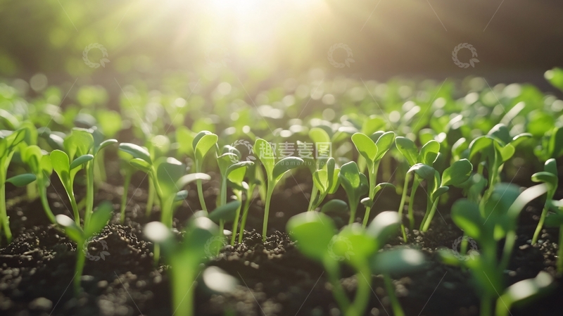 高清大图下载【趣麦麦图】阳光下的小苗5