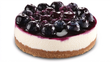 蓝莓味芝士蛋糕