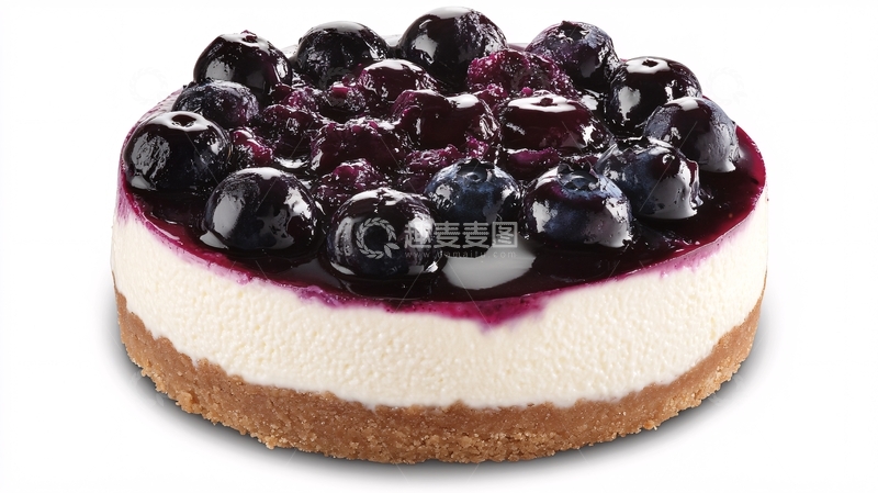 高清大图下载【趣麦麦图】蓝莓味芝士蛋糕