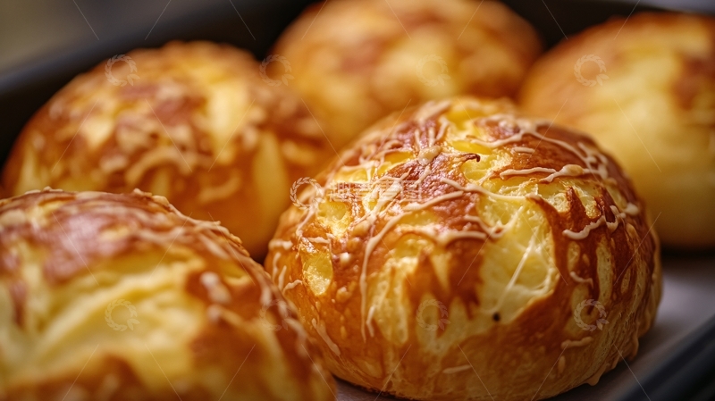 高清大图下载【趣麦麦图】西点美食冰火菠萝包