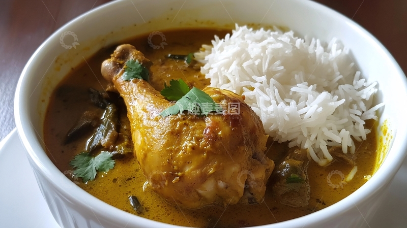 高清大图下载【趣麦麦图】咖喱鸡高清