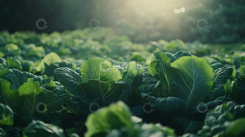 高清大图下载【趣麦麦图】阳光下的青菜24
