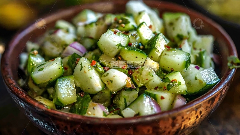 高清大图下载【趣麦麦图】椒麻小瓜