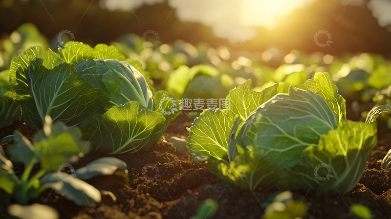 高清大图下载【趣麦麦图】阳光下的青菜27