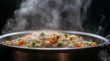 冒着热气的米饭1