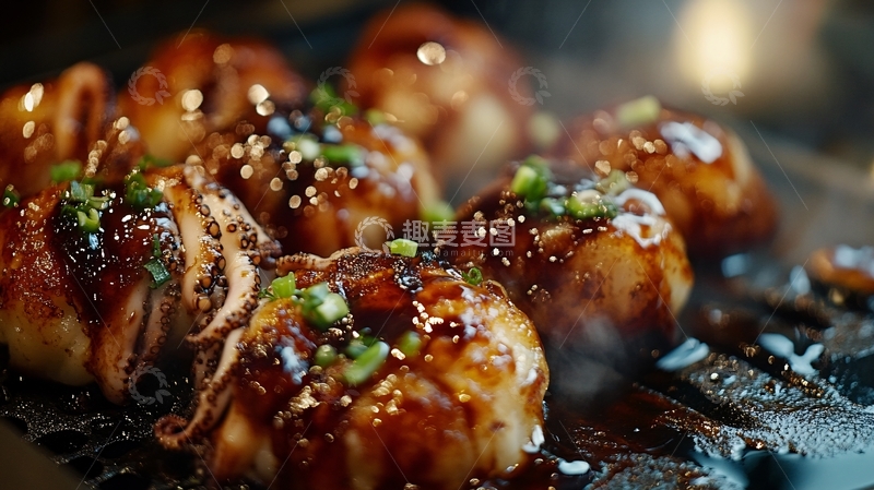 高清大图下载【趣麦麦图】烧烤章鱼丸1