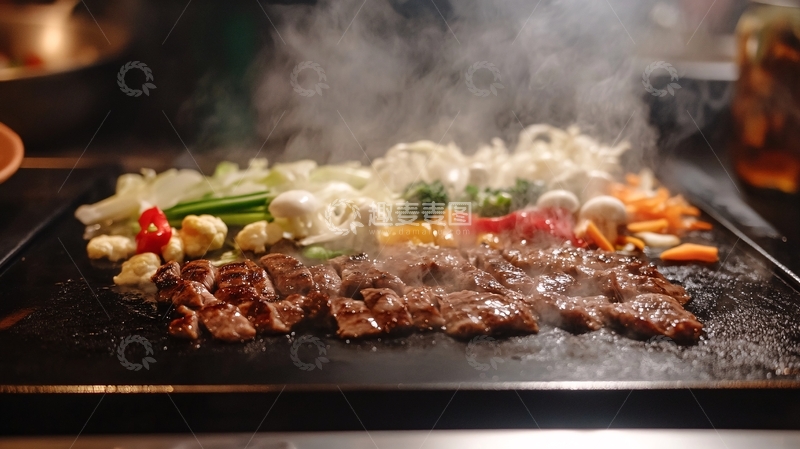 高清大图下载【趣麦麦图】铁板美食1