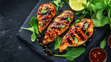 照烧鸡排与甜酱