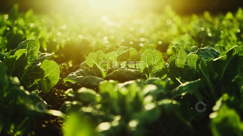 高清大图下载【趣麦麦图】阳光下的青菜33