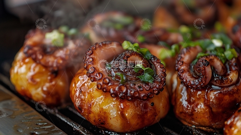 高清大图下载【趣麦麦图】炭烧章鱼