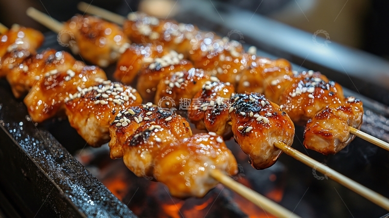 高清大图下载【趣麦麦图】炭烤面筋
