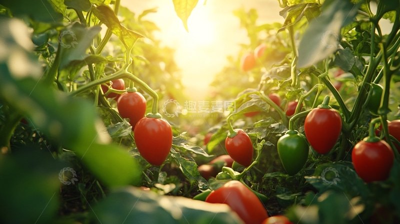 高清大图下载【趣麦麦图】阳光下的小番茄