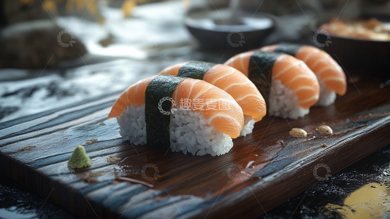 高清大图下载【趣麦麦图】寿司意境图