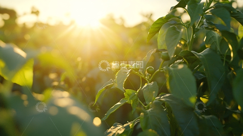 高清大图下载【趣麦麦图】果园曙光