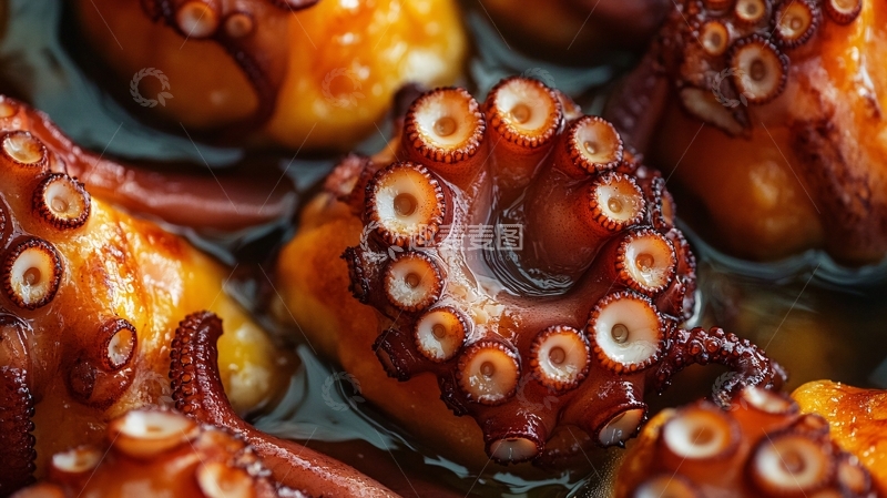 高清大图下载【趣麦麦图】章鱼背景素材11