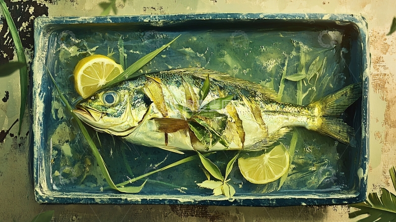 高清大图下载【趣麦麦图】柠檬乌头鱼