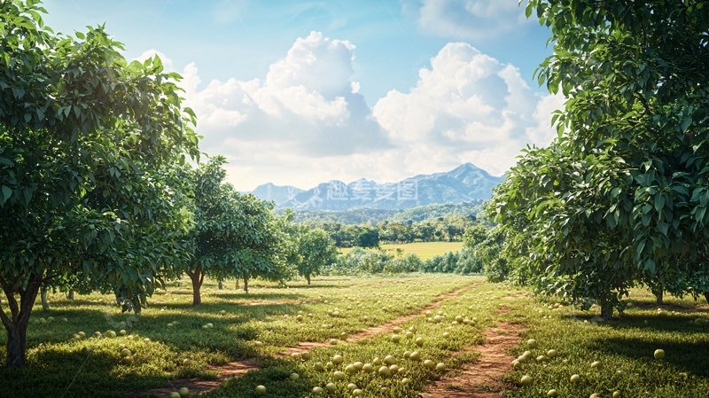 高清大图下载【趣麦麦图】芒果园素材4