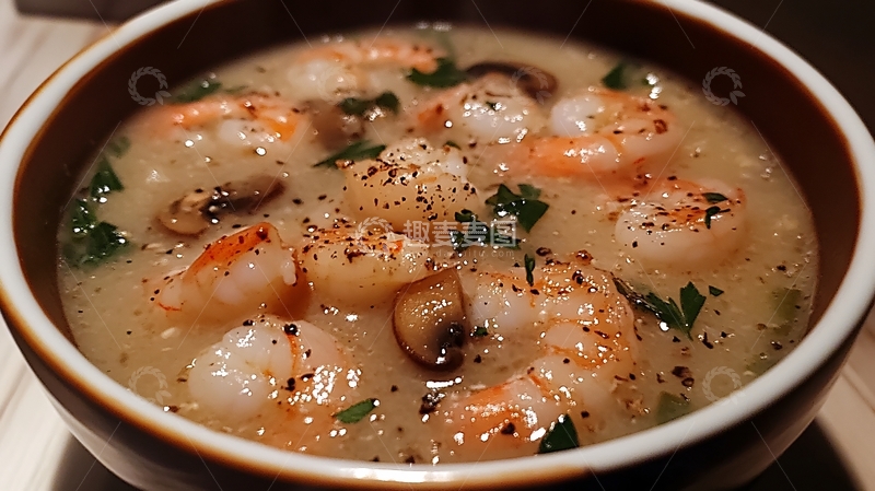 高清大图下载【趣麦麦图】虾仁羹