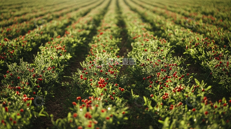 高清大图下载【趣麦麦图】红枸杞田