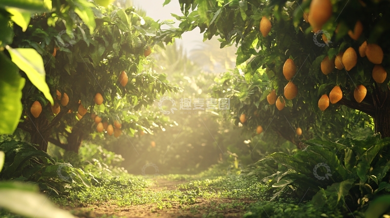 高清大图下载【趣麦麦图】芒果园素材10
