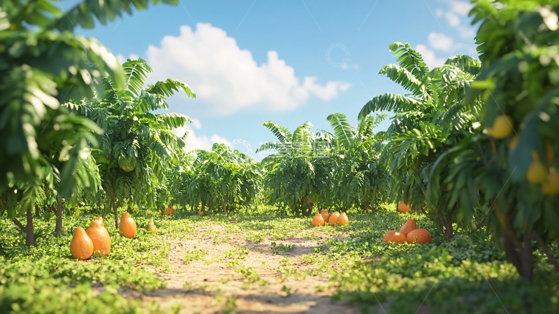 高清大图下载【趣麦麦图】芒果园素材9