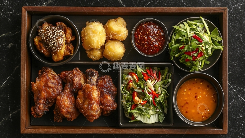 高清大图下载【趣麦麦图】韩式餐前赠送小菜六种2