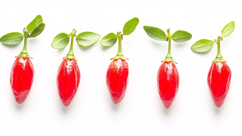 高清大图下载【趣麦麦图】新鲜枸杞插画1