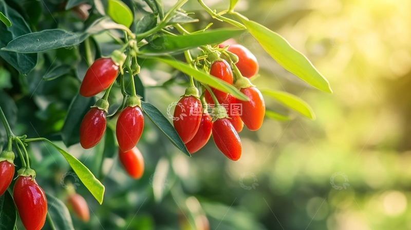 高清大图下载【趣麦麦图】太阳下的枸杞