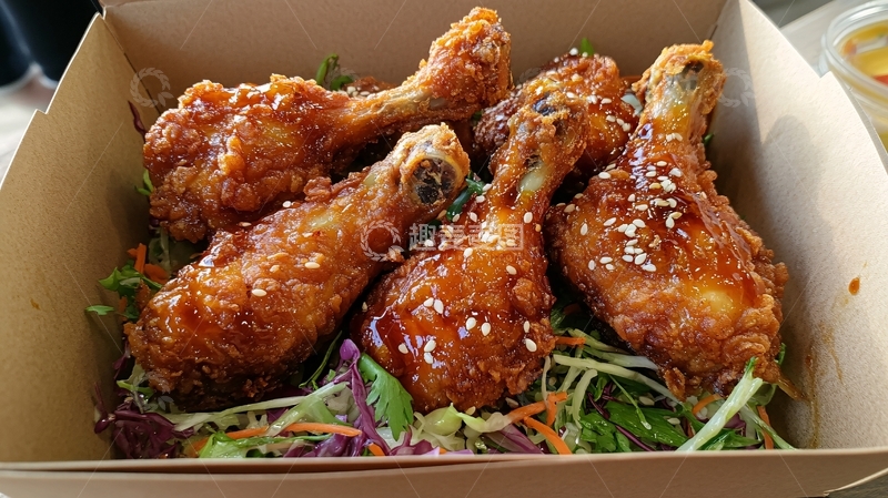 高清大图下载【趣麦麦图】弘大辣酱炸鸡