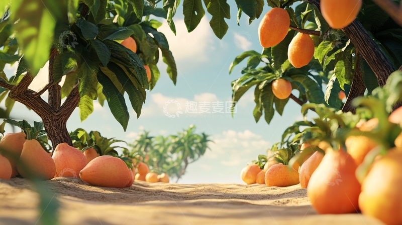 高清大图下载【趣麦麦图】芒果园素材5