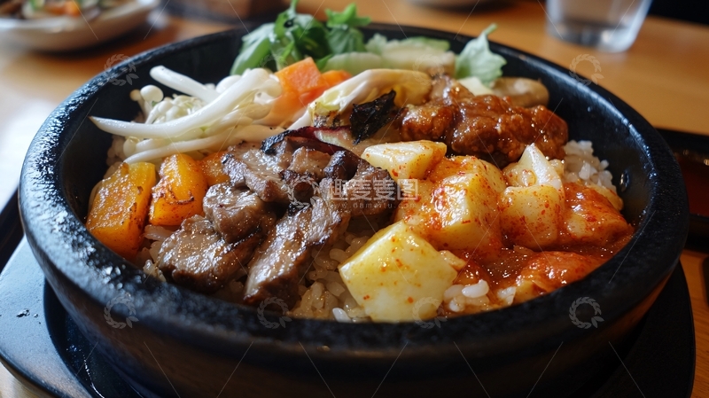 高清大图下载【趣麦麦图】牛肉煎锅定食