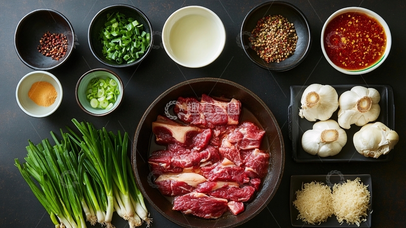 高清大图下载【趣麦麦图】红烧牛肉食材