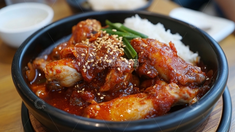 高清大图下载【趣麦麦图】参鸡盖饭